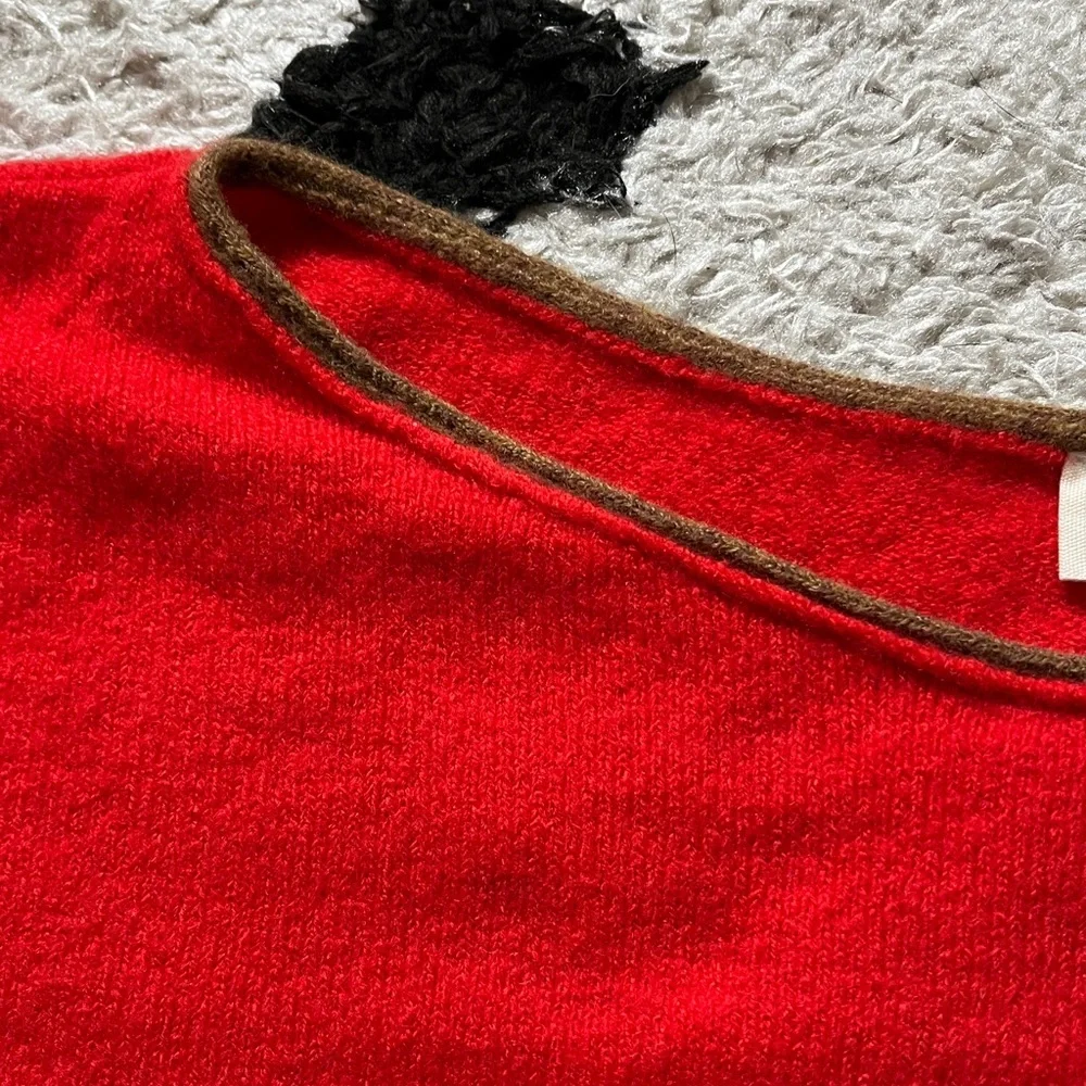 Free People size Medium bright Red Women's crop Sweater
